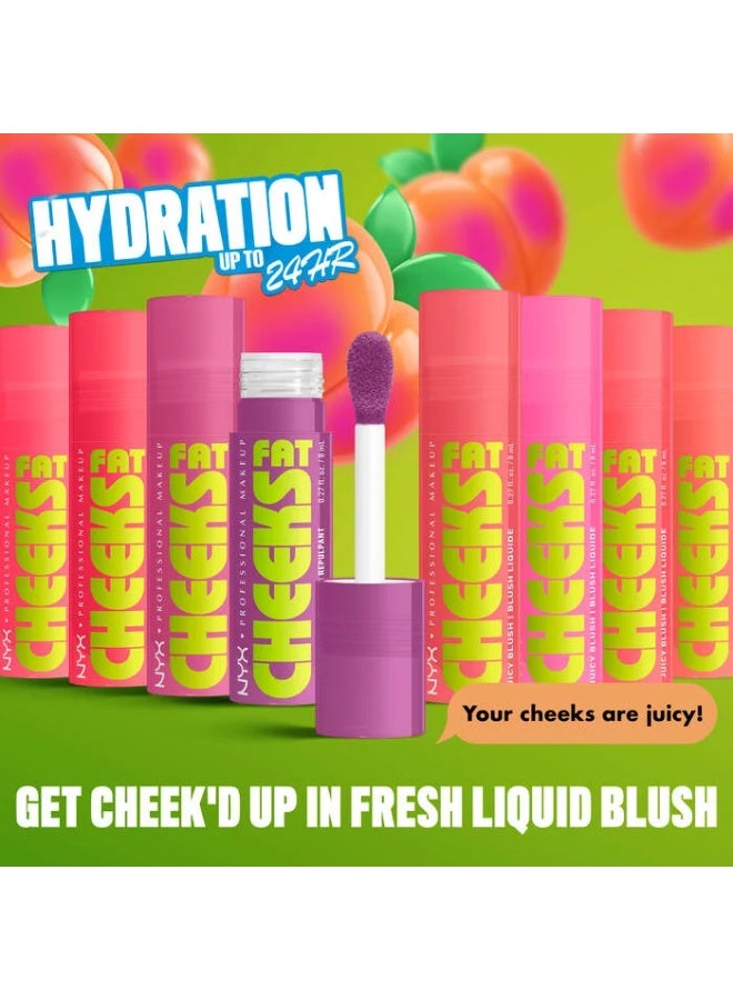 NYX PROFESSIONAL MAKEUP Fat Cheeks Juicy Liquid Blush,  04 - Dragon Fruit Drip - Image 3